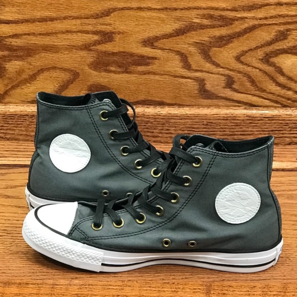 Converse Chuck Taylor All Star Hi Washed Black Charcoal Sneakers Size Men 6